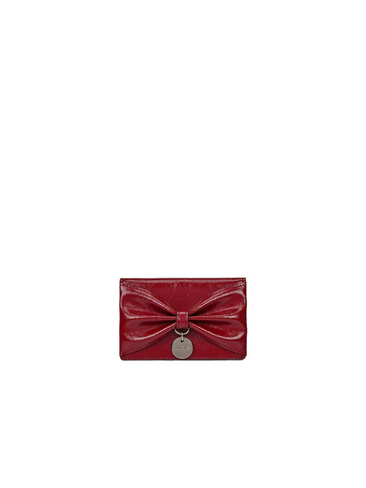 Toque Balaca Card Wallet (토크 발라카 카드지갑) Berry Red