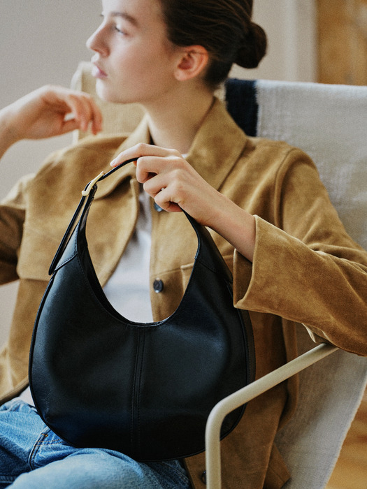 [단독]ROUND MIELE HOBO BAG_4COLORS