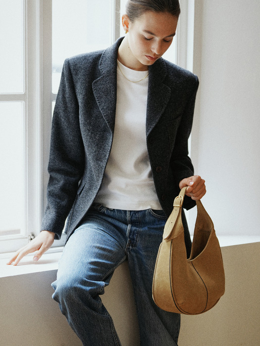 [단독]ROUND MIELE HOBO BAG_4COLORS