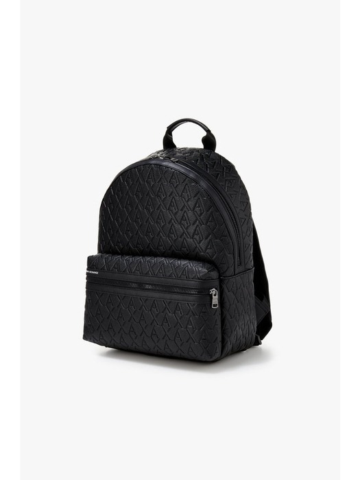 ARMANI EXCHANGE  남성 디보싱 로고 패턴 백팩( A415170003) 블랙