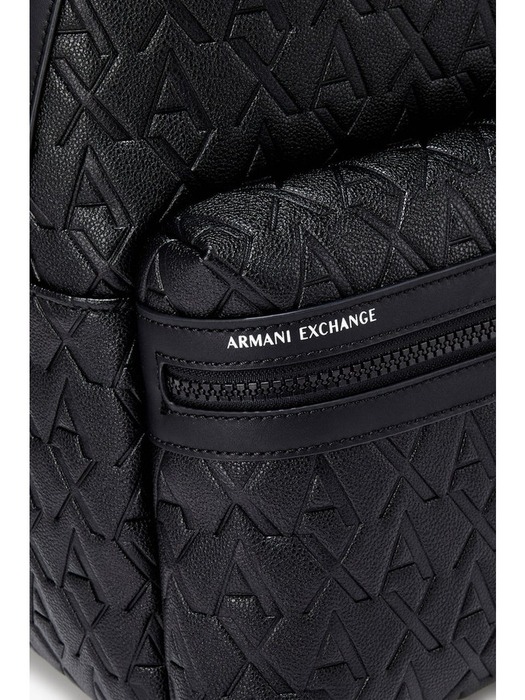 ARMANI EXCHANGE  남성 디보싱 로고 패턴 백팩( A415170003) 블랙
