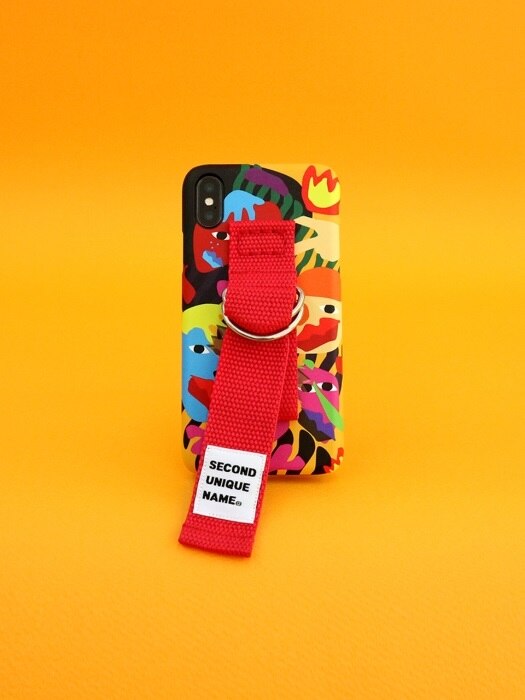 SUN CASE GRAPHIC HUMAN ORANGE RED (BELT)