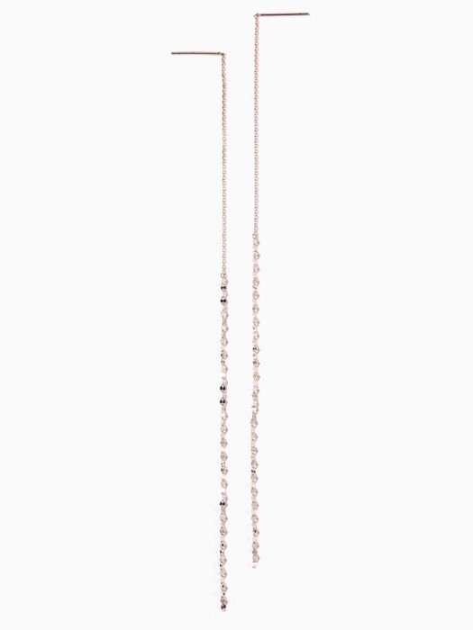 230 shiny chain long ``drop`` earring