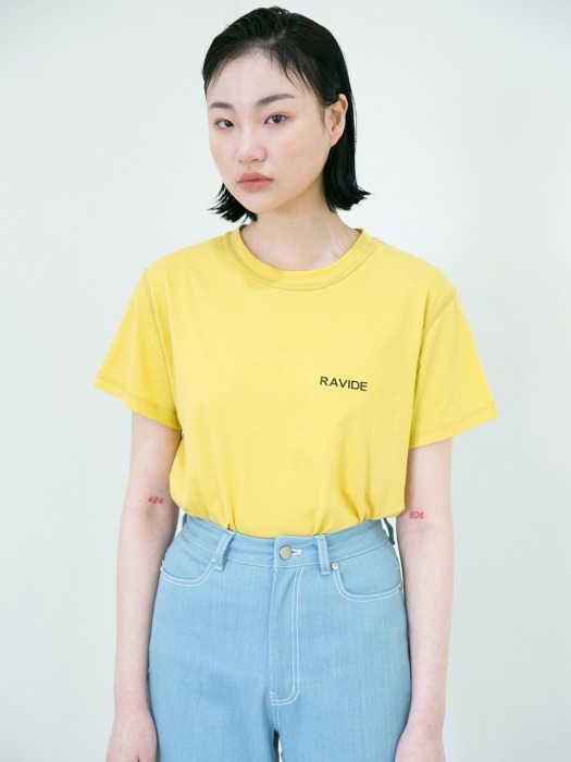 INSIDE OUT LOGO TEE YELLOW