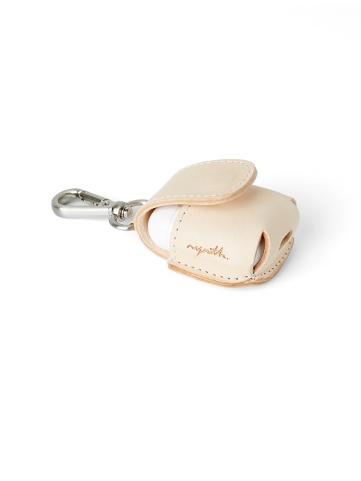 Leather Airpods Case Beige