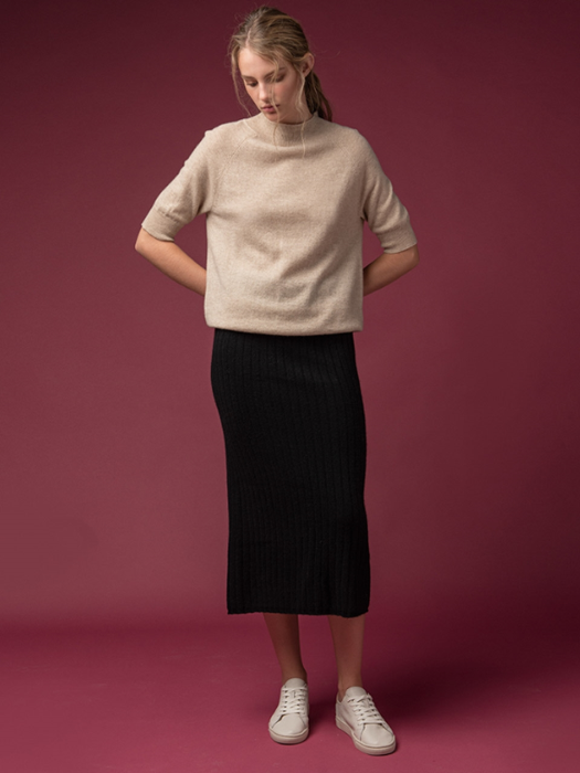 [FW19]Rib Midi Skirt (3color)