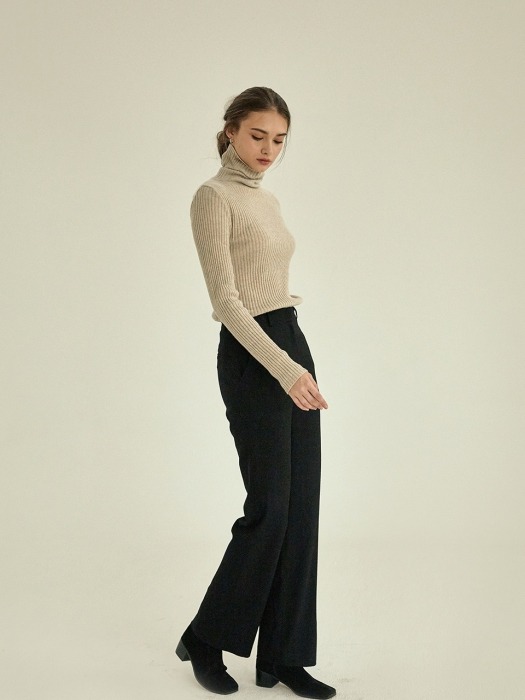 simple golgi turtleneck knit [beige]