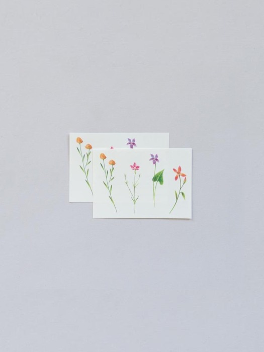 Petite Florals Pairs 타투 스티커
