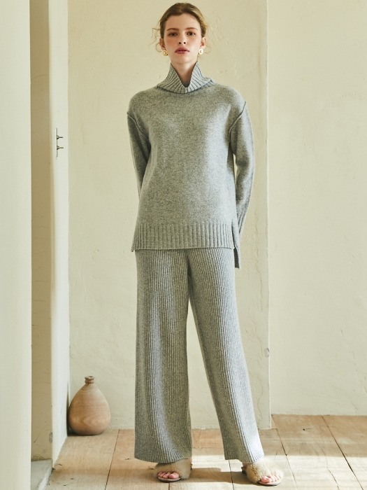 cashmere knit pants (3colors)