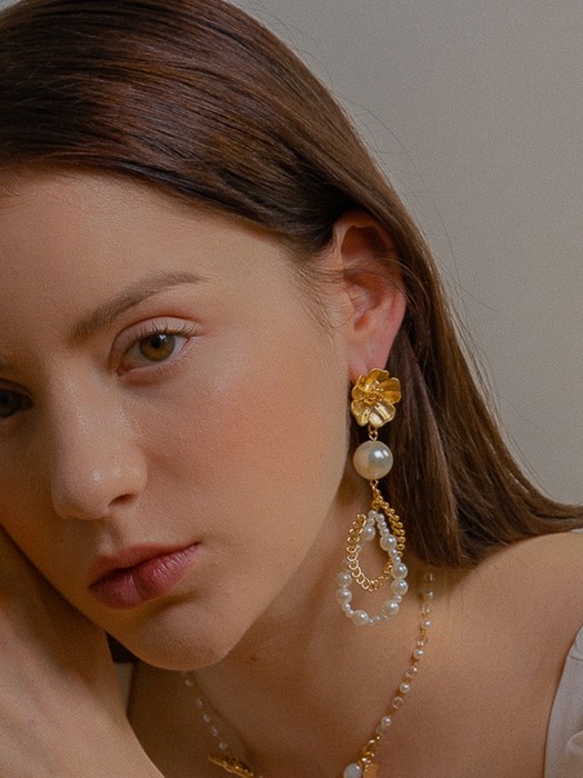 Lillian flower earrings