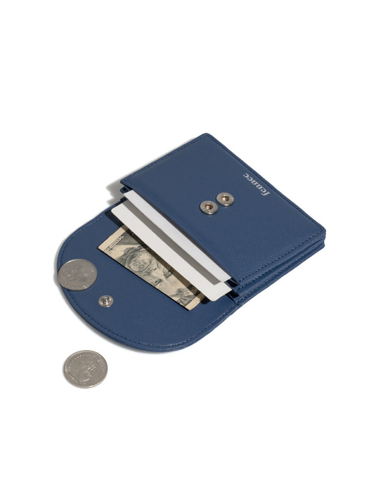 HALFMOON ACCORDION POCKET - DUSTY BLUE