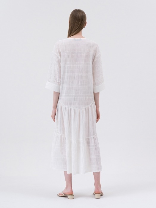 SS20 Voyage Flared Dress White