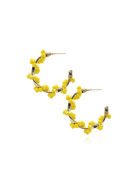 Neon Color Cluster Ring Earrings