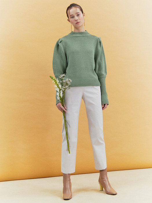 [Classy Cotton] One-Button Blazer + Straight Trousers SET