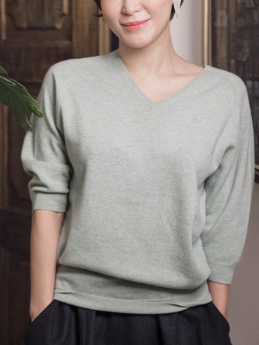 with heejaeholic Special Item. Cashmere 100% V Neck Pullover