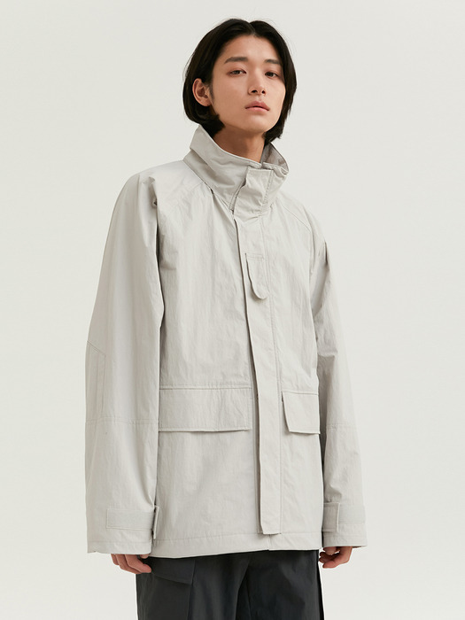 SHELL PARKA MEN [LIGHT GRAY]