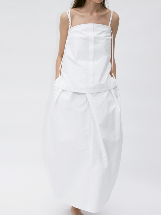 Skirt Wide Strap Moonjar White