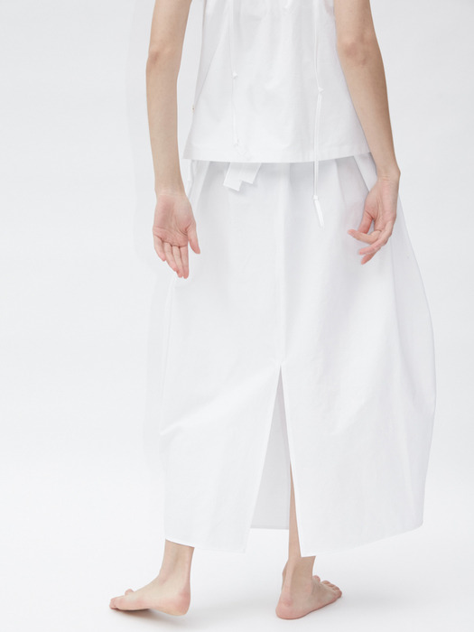 Skirt Wide Strap Moonjar White
