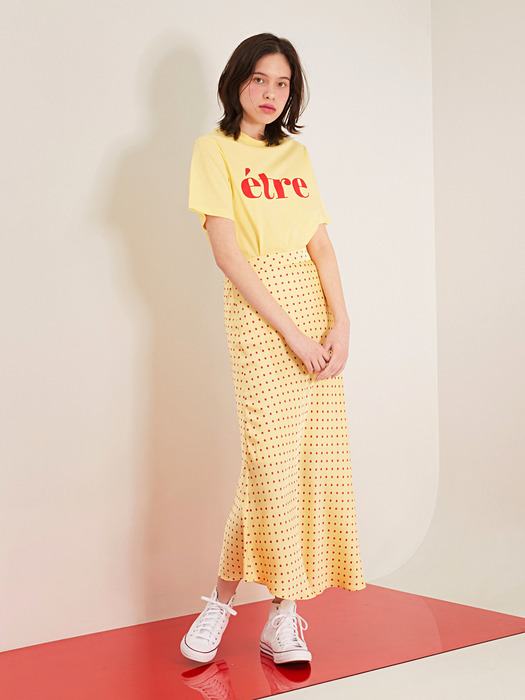 YELLOW JULY DOT SILKY SKIRT (옐로우 줄리 도트 실키 스커트)