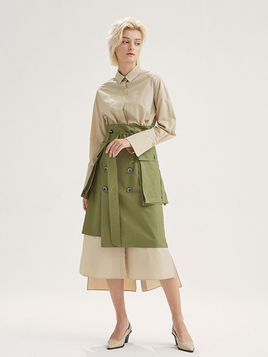 Grace 데일리 셔츠 원피스 스커트 / Grace daily shirt One-piece Skirt