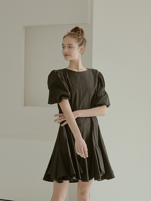 adorable pleats dress[black]