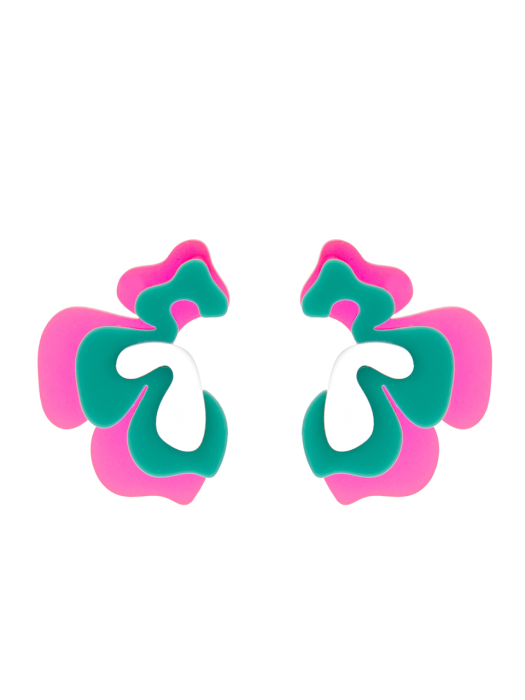 Summer Scabiosa Earring (Pink)