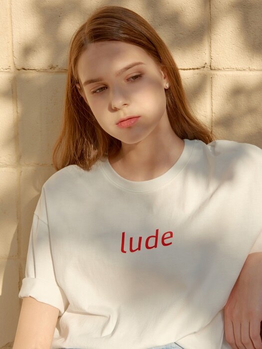 LUDE LOGO TEE _ RED