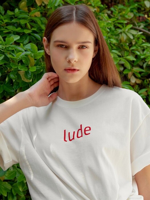 LUDE LOGO TEE _ RED