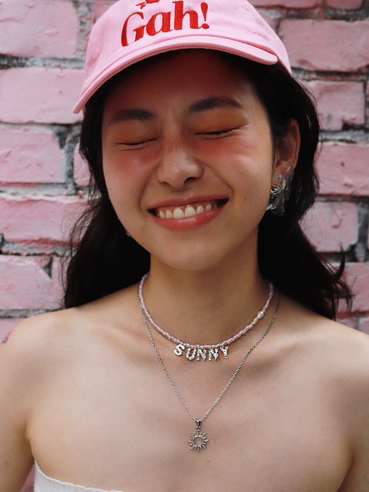 Happy sunny necklace (Pink)
