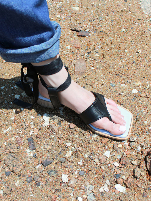 Ankle Strap Sandal (Black)