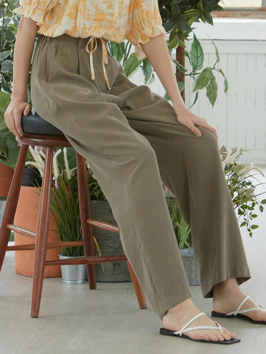 iuw773 banding long slacks _ 2colors