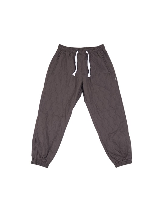 Quilted Jogger pants Charcoal