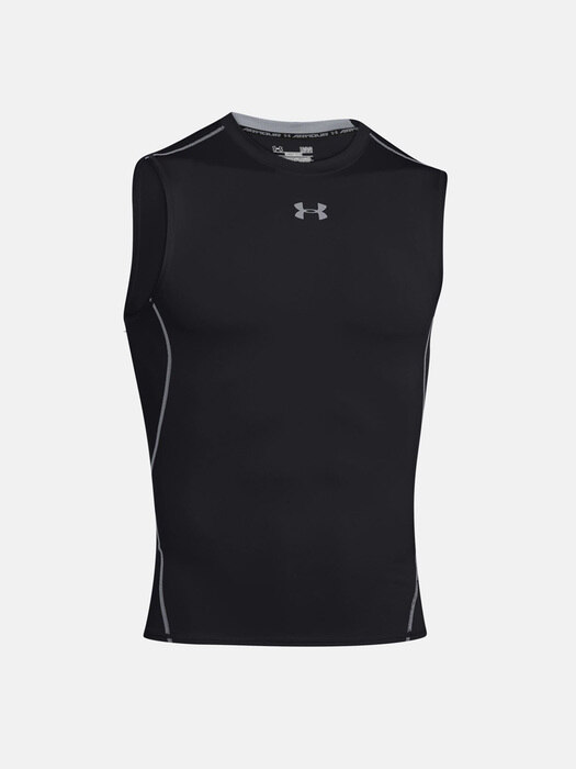 UA HeatGear® 아머 슬리브리스 컴프레션 셔츠 BLACK