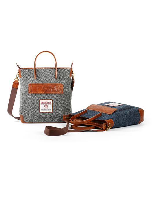 HARRIS TWEED PARQUET TOTE BAG