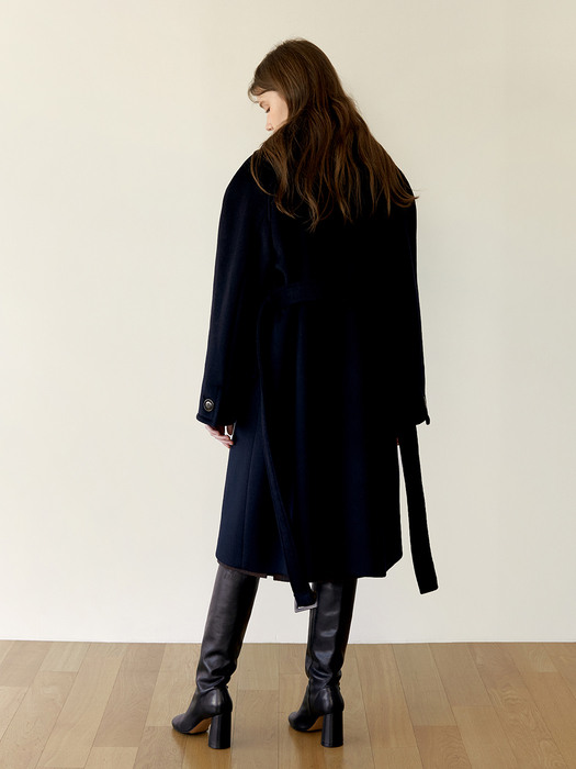 December Belt Coat_Navy