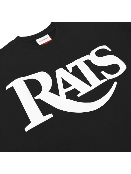 RATS OVER FIT CREW  BLACK 