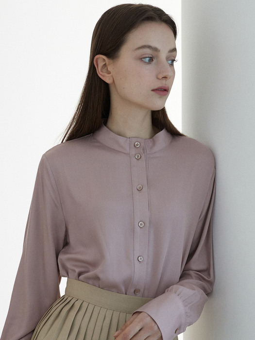 J679 soft blouse (pupple)