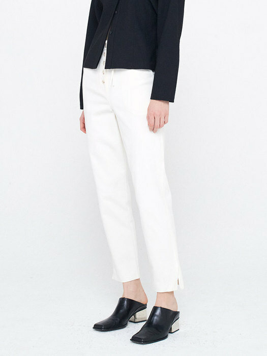 Washed Highwaist Pants_White