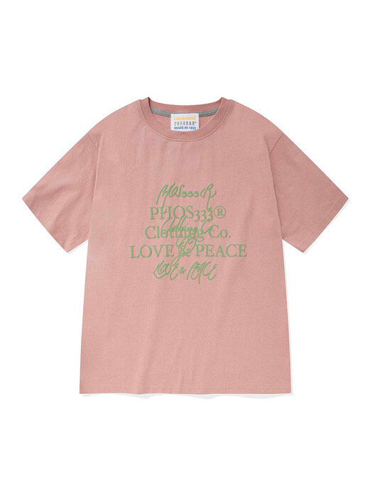 Love&Peace Campaign Tee/Pink
