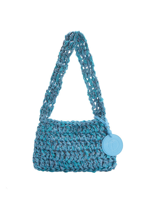 KNITTED SHOULDER BAG_ NOTHING EVERYTHING COLLAB, BLUE
