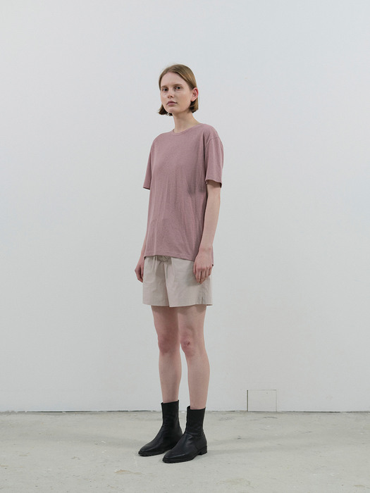 linen t-shirt (pale pink)