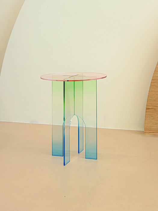 Acrylic side table