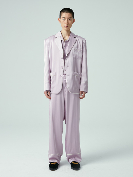Satin Pajama Pants (VIOLET)