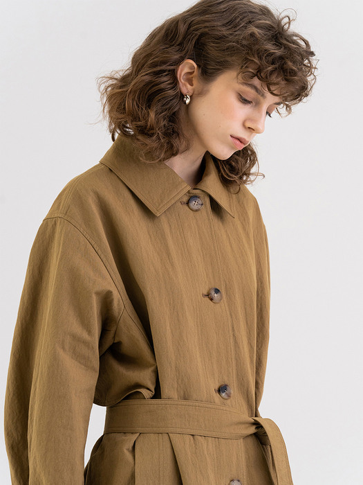 FW21 Washed Cotton Trench Bronze