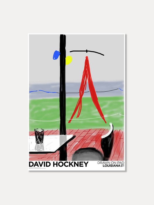 [데이비드 호크니] DAVID HOCKNEY - ME DRAW ON IPAD (2011) (액자포함) 59.4 x 84.1cm (주문 후 2개월 소요)