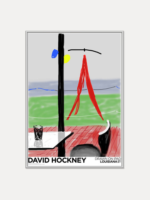 [데이비드 호크니] DAVID HOCKNEY - ME DRAW ON IPAD (2011) (액자포함) 59.4 x 84.1cm (주문 후 2개월 소요)
