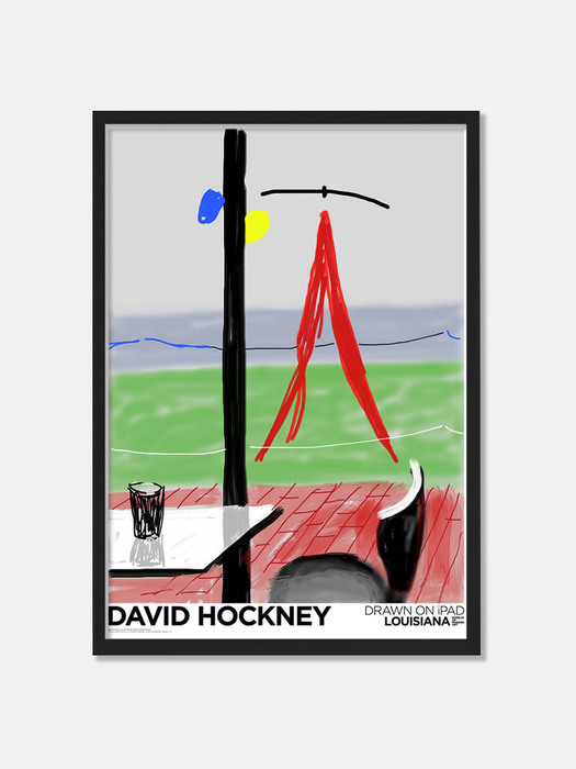 [데이비드 호크니] DAVID HOCKNEY - ME DRAW ON IPAD (2011) (액자포함) 59.4 x 84.1cm (주문 후 2개월 소요)