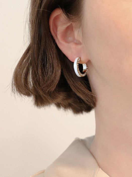 Bonbon Sparkle Hoop Earrings
