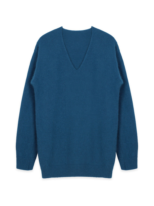 Very Soft Angora Knit Top BLUE