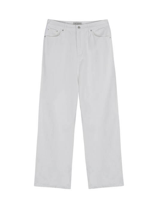 REAL WIDE DENIM PANTS_WHITE